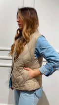 Gilet trapuntato Vicolo T30051 beige