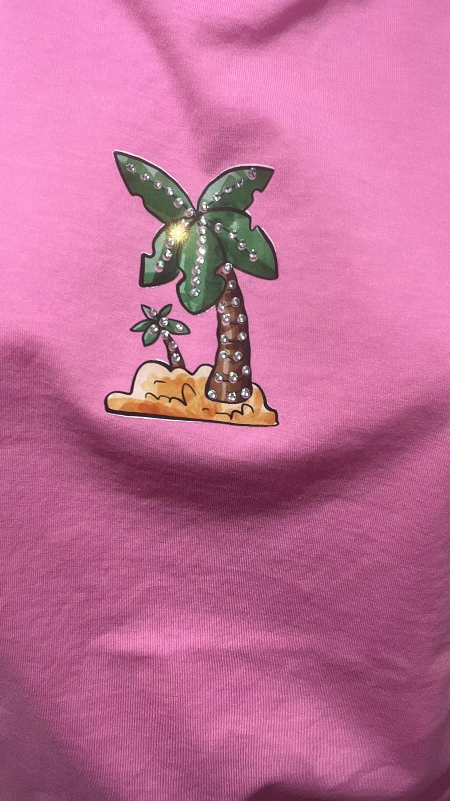 T-Shirt regular palma strass Vicolo RD1174 babool