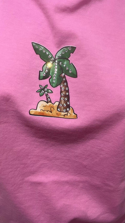 T-Shirt regular palma strass Vicolo RD1174 babool