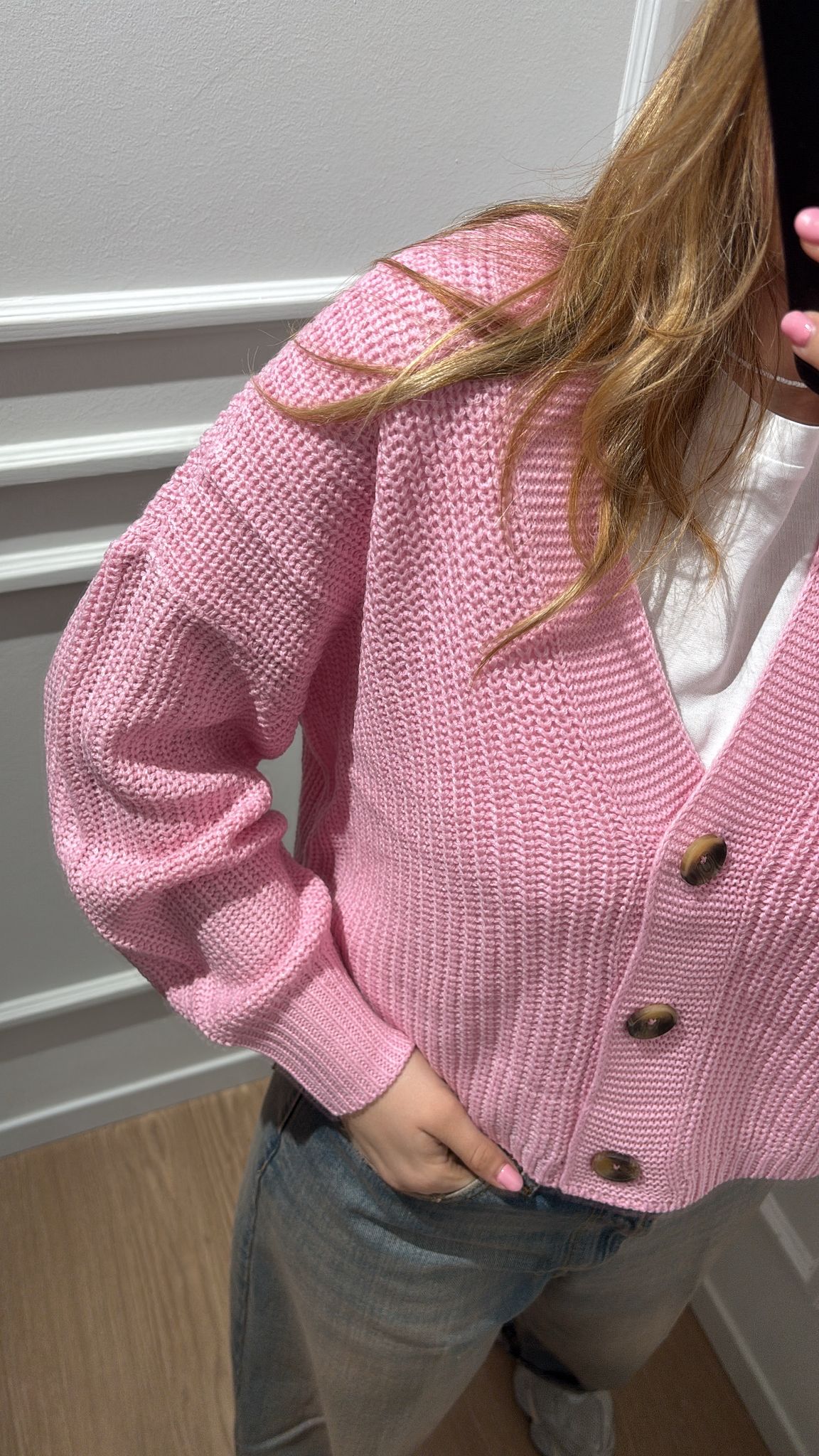 Pull bottoni carol Only 15211521 crema