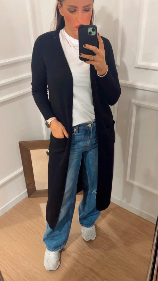 Cardigan aperto Lesly Only 15271673 nero