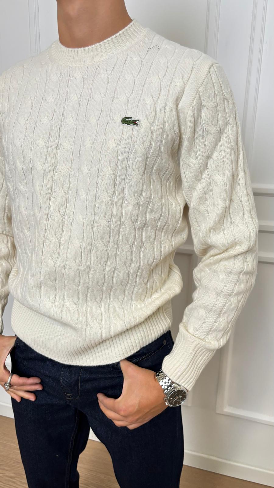 Pull trecce Lacoste AH2924 XFJ
