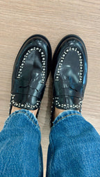 Mocassino borchie Divine Follie 8048 nero