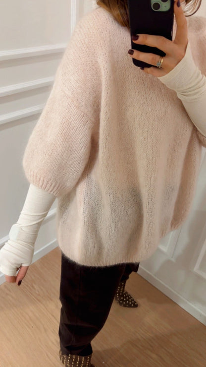 Pull over mohair Dixie M277Y236 burro