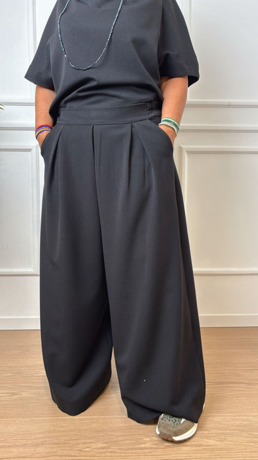 Pantalone largo Cipriani 36408 nero