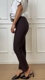 Pantalone cigarette Ragno DE72PS A75 cioccolato