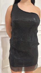 Top monospalla paillettes Le Streghe A25DL006