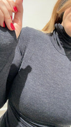 T-shirt dolcevita UF0201 Vicolo Grigio