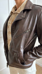 Chiodo in ecopelle Imperial U3025640 moro