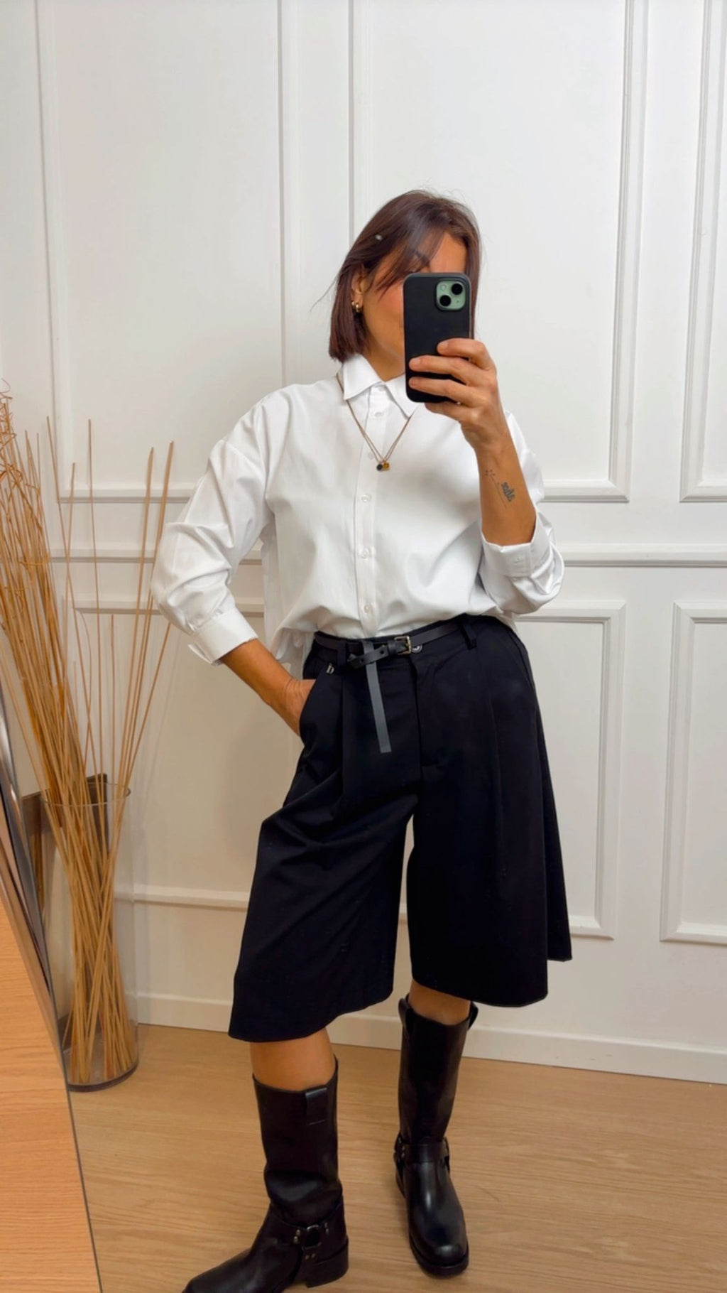 Shorts a gamba larga con cintura Dixie DAG0VHCC nero