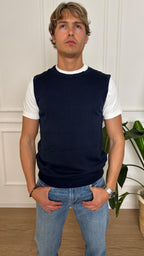 Pull smanicato Imperial M553B380 blu