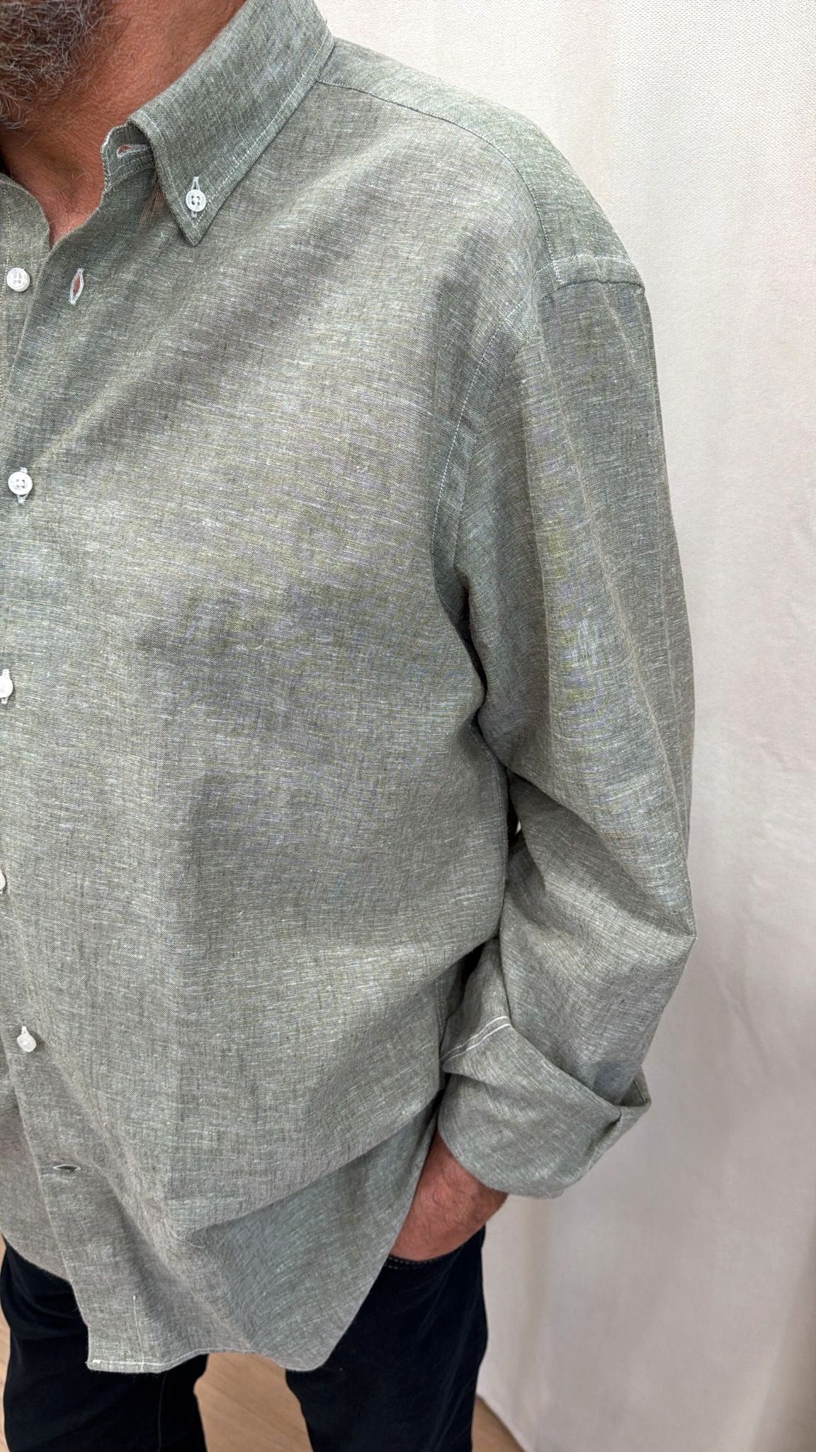 Camicia comfort fit puro lino E290 Turchetti