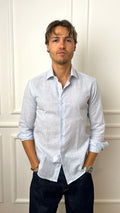 Camicia extraslim in puro lino E900 Brescia Turchetti