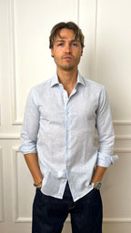 Camicia extraslim in puro lino E900 Brescia Turchetti