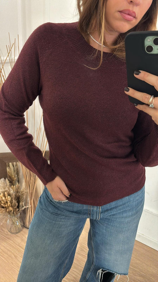 Pull Rica Only 15204279 Bordeaux