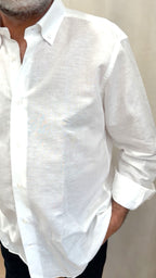 Camicia comfort fit puro lino E290 Turchetti