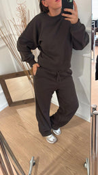 Pantalone felpato Only Best 15338734 Cioccolato