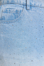 Jeans wide leg con punti luce Luisa Viola P493