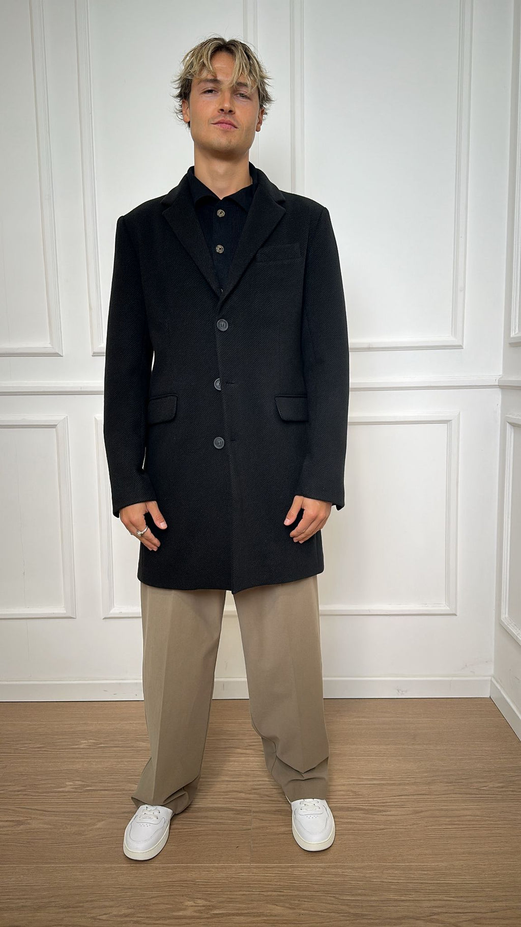 Cappotto monopetto Imperial K5441K4991 nero