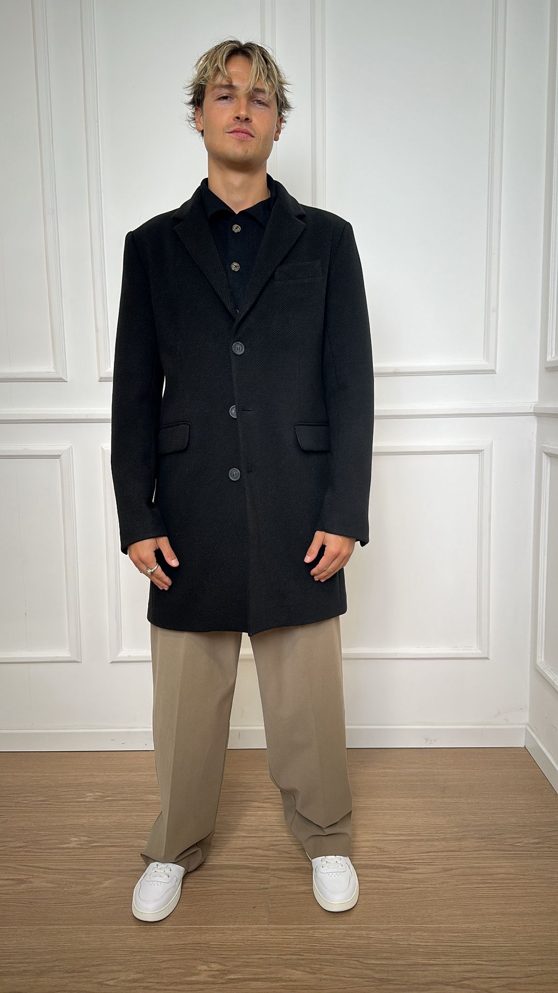 Cappotto monopetto Imperial K5441K4991 nero