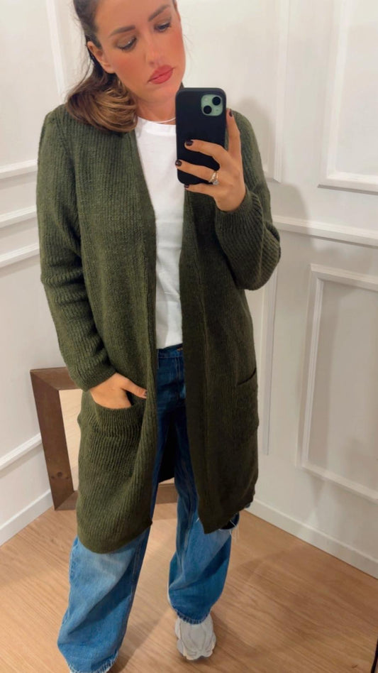 Cardigan aperto Jade Only 15179815 verdone