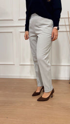 Pantalone Flannel Twill Ragno DR01P7 156 Ghiaia Melange