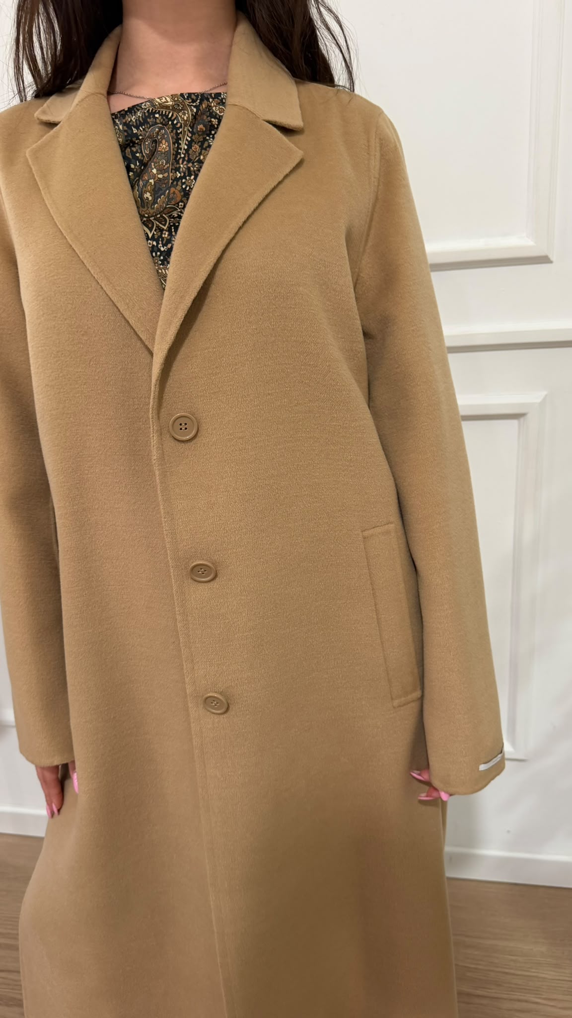Cappotto in panno Acciuga Emme Marella
