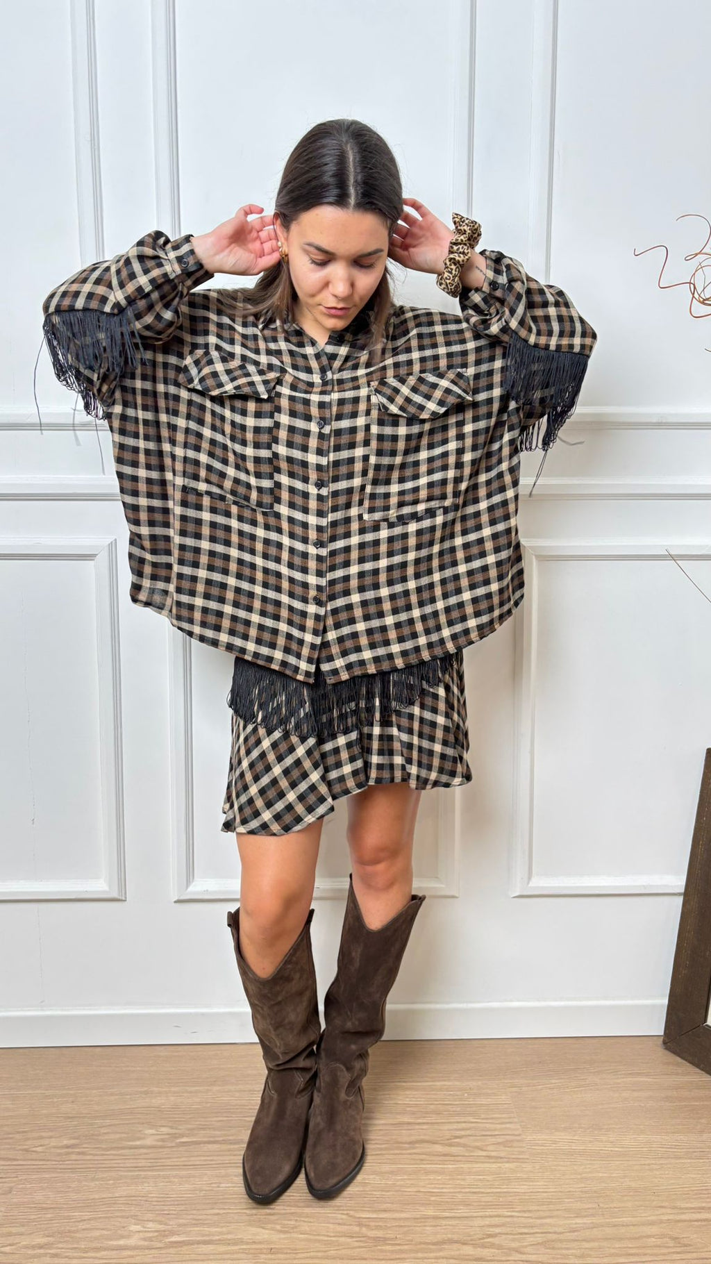 Gonna quadri e frange Dixie GDCSYLB