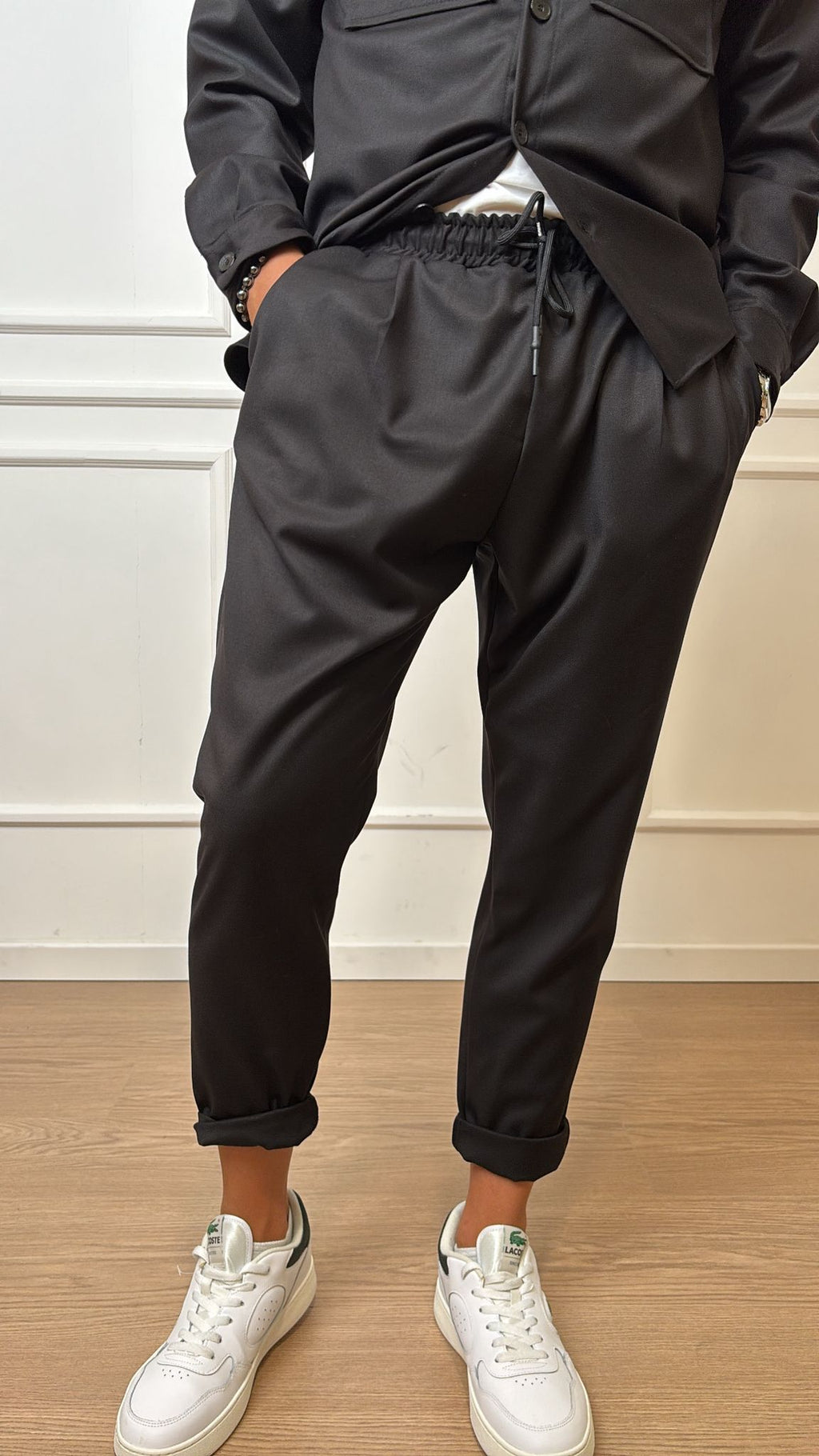 Pantalone laccio Imperial PC8QKV nero