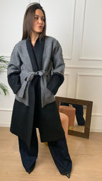 Cappotto in maglia strass Vicolo 55002F nero