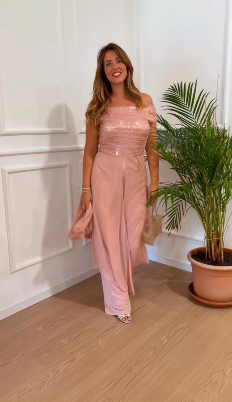 Tuta elegante Solo Gioie S1121 rosa