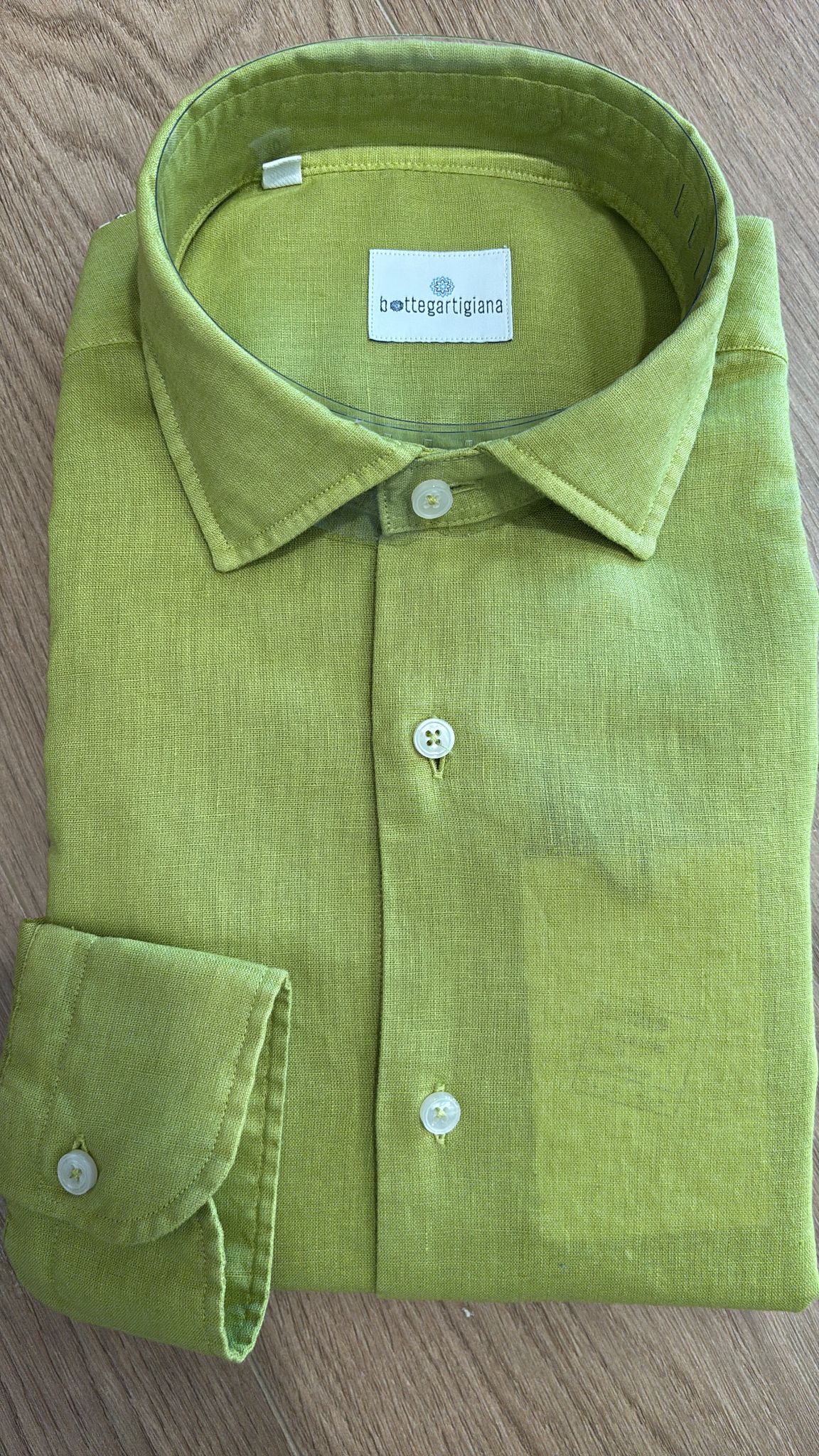 Camicia regular fit puro lino E26 Roma Turchetti