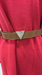 Cintura con fibbia logo Vicolo AF0019 Bruciato