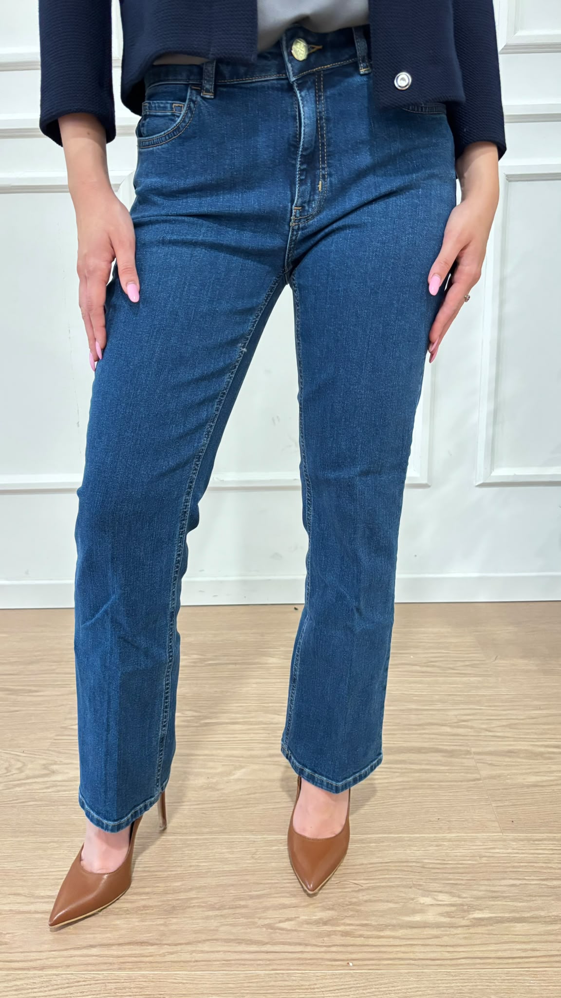 Jeans slim flare Emme Marella 002