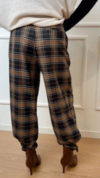 Pantalone check sartoriale Dixie nero