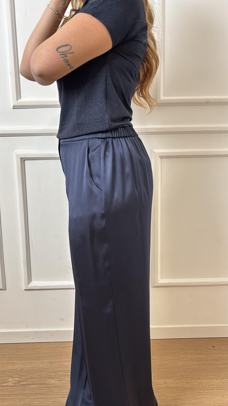 Pantalone in raso Emme Marella Taro1