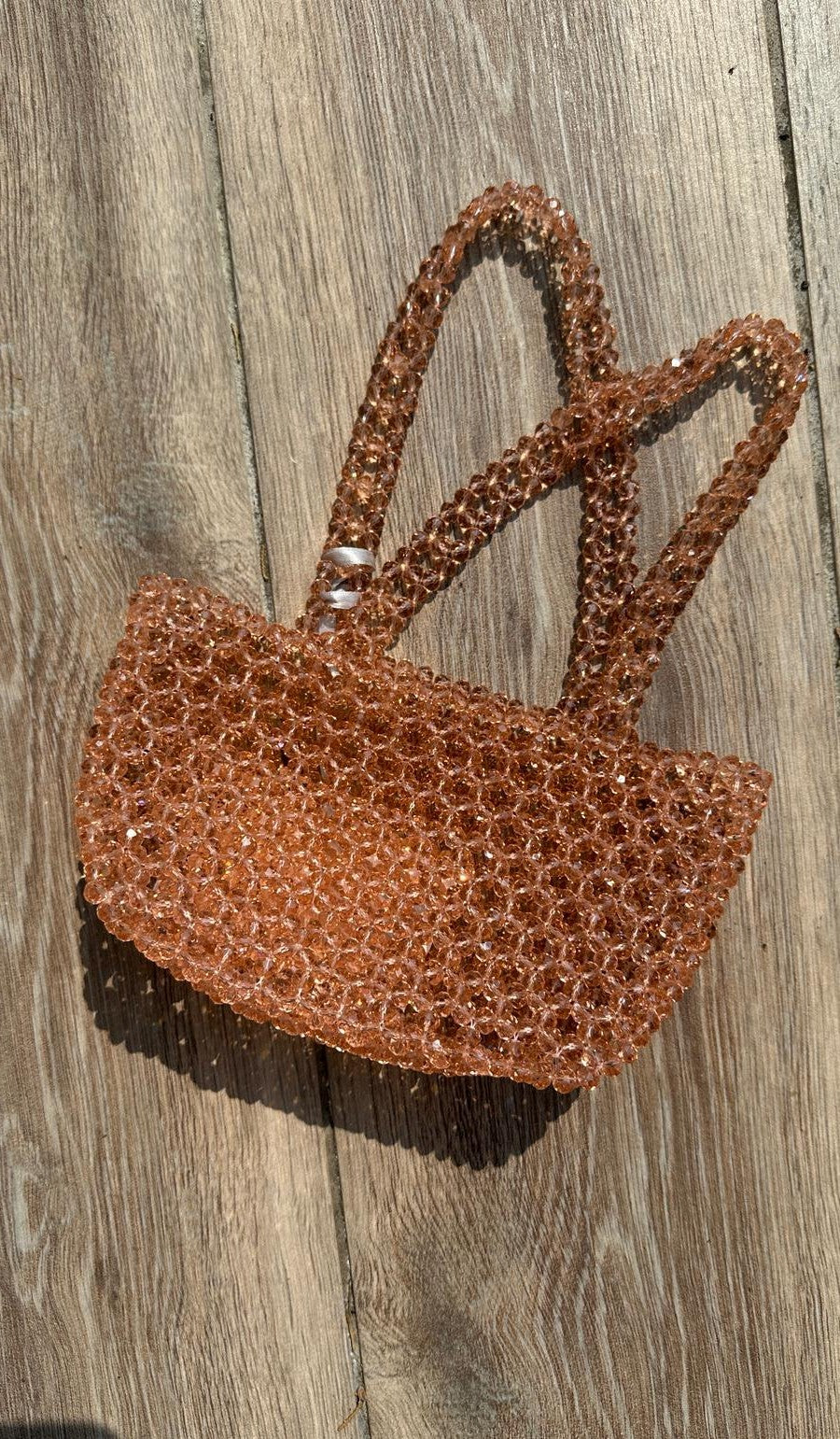 Bag a mano swarovski rosa