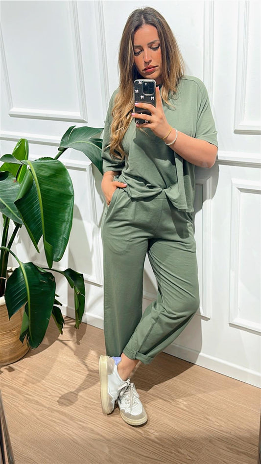 Tuta in jersey Susy Mix 26201 militar