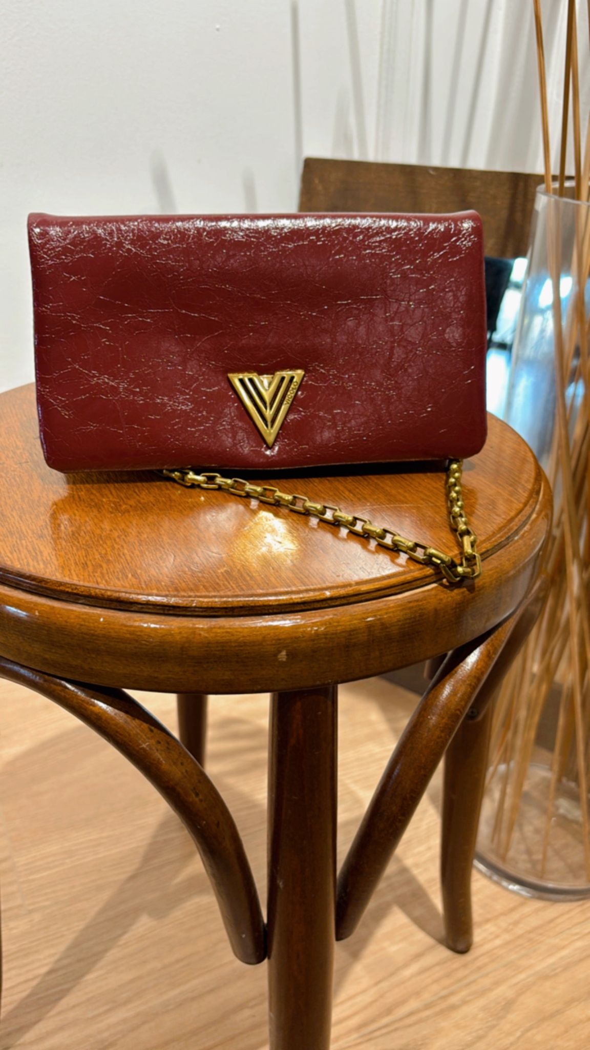 Borsa mini mirror XF0008 Vicolo borgogna