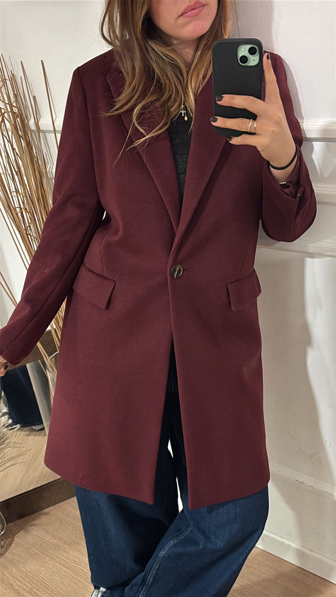 Cappotto slim Dixie K845Y019 bordeaux