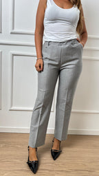 Pantalone straight Ragno DB24PP 135 grigio perla melange