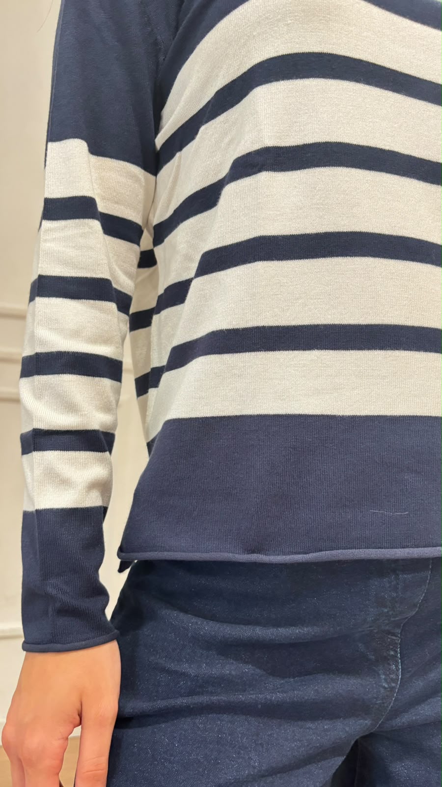 Maglia dolcevita righe Ragno DT82TK E12