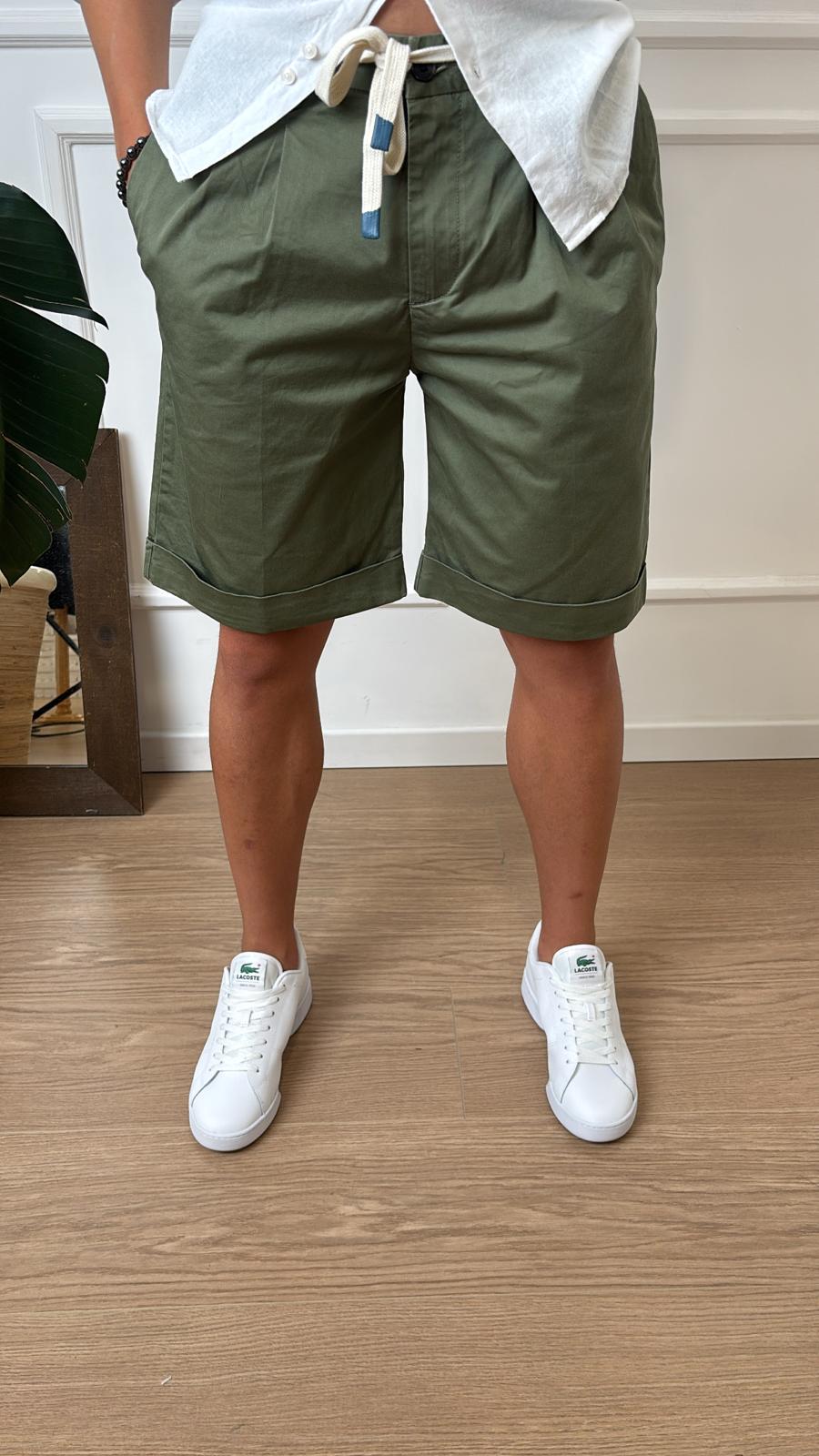 Bermuda con cintura in corda Imperial D81982514 verde