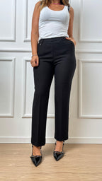 Pantalone straight Ragno DB24PP 020 nero