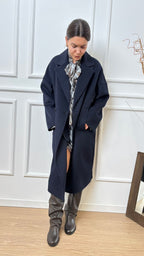 Cappotto ovetto over Vicolo TF0003 89 blu