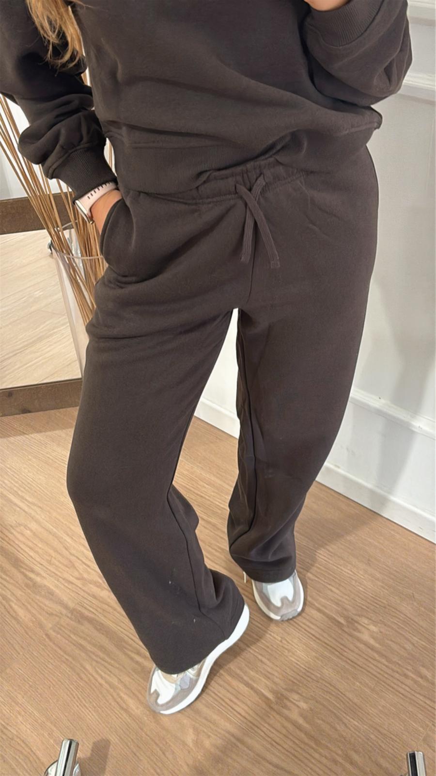 Pantalone felpato Only Best 15338734 Cioccolato