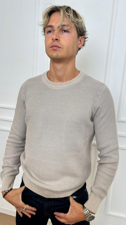 Maglia girocollo Imperial M8857118U2 beige