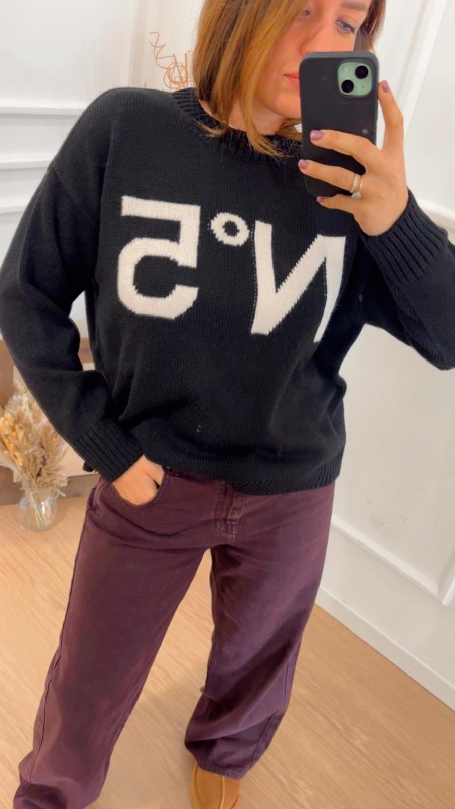 Pull N°5 Tensione In W5HMJ56A Nero