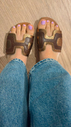 Ciabattina fascia Olimpia Divine Follie 4172 rame