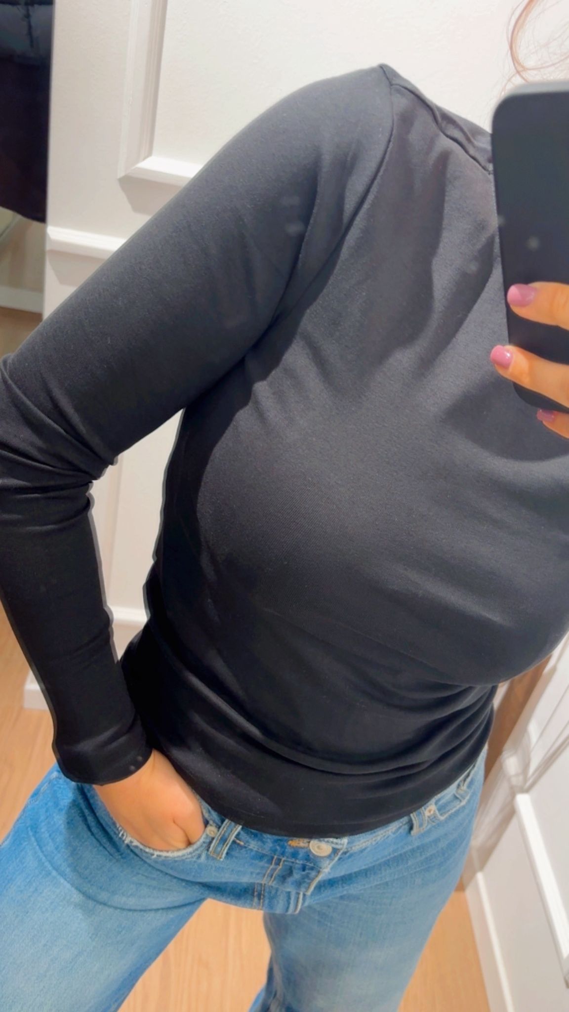 T-Shirt manica lunga Riley Only Nera